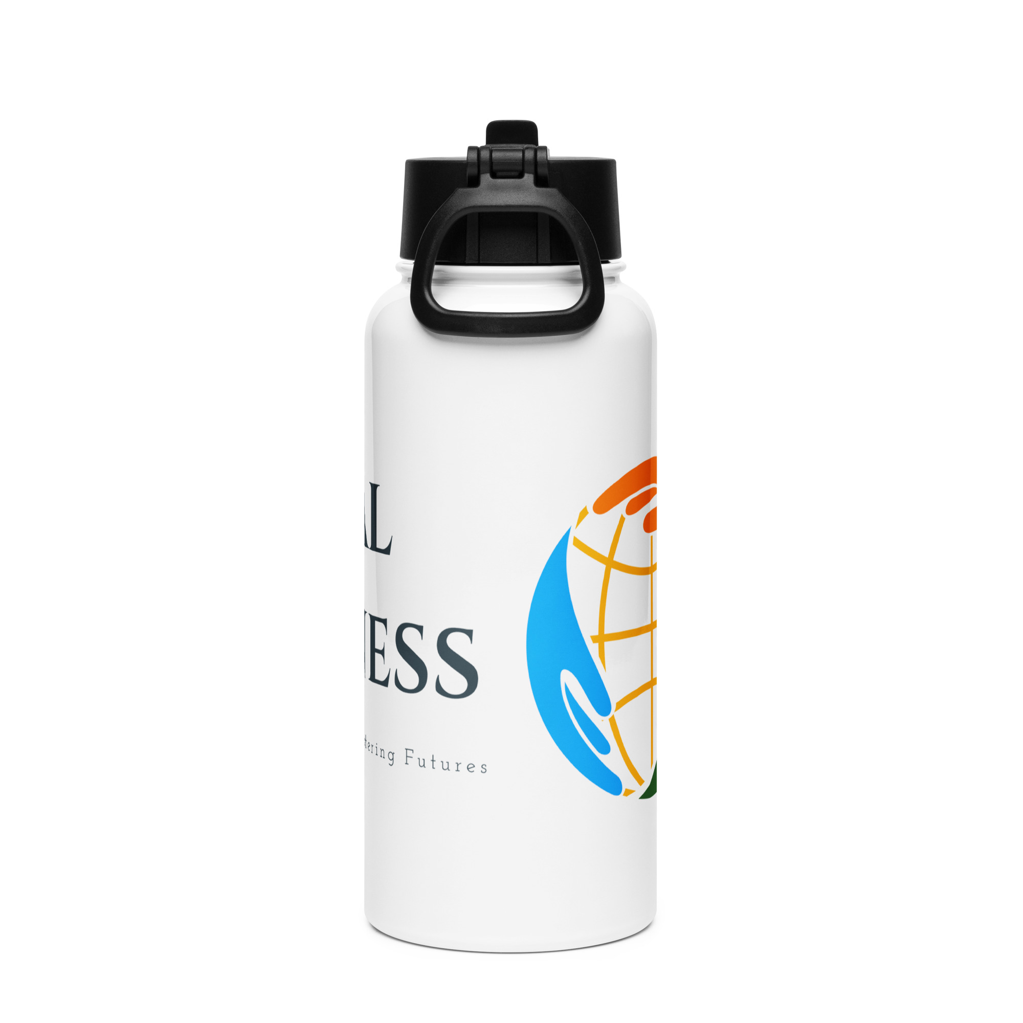 Stainless steel water bottle with a straw lid - Image 2