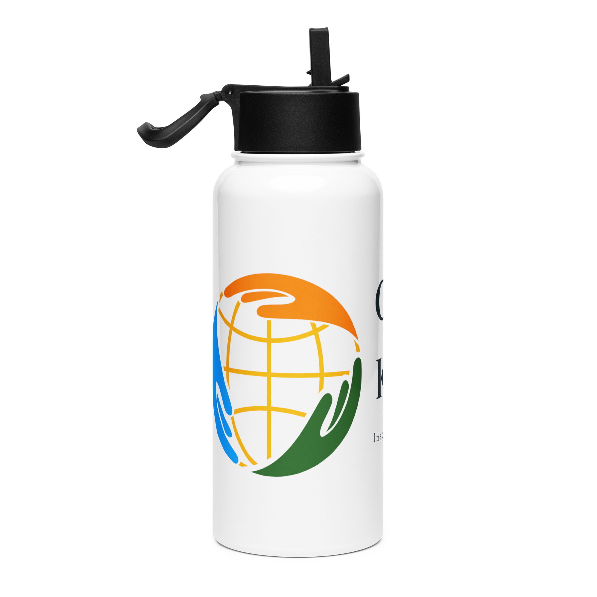 Stainless steel water bottle with a straw lid - Image 4